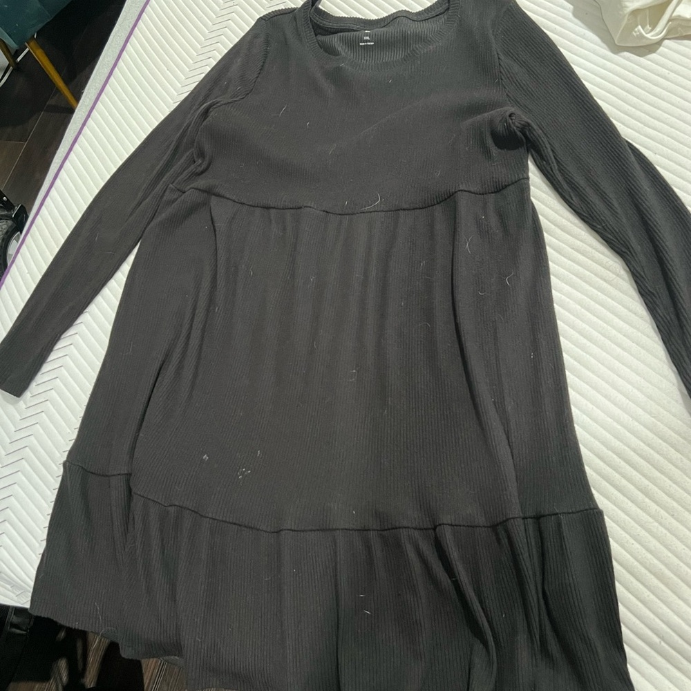 SO Black Long Sleeve Dress